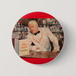 mind-reading at the bar pinback button