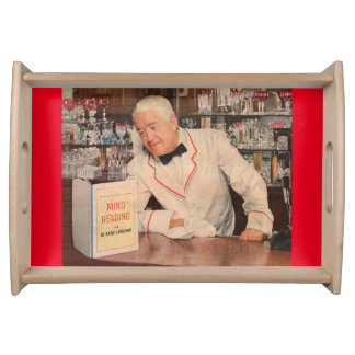 mind-reading at the bar serving tray