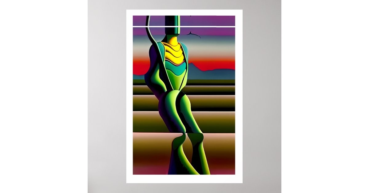 Mind Rickets - Ken Gage Surrealist Art Poster | Zazzle