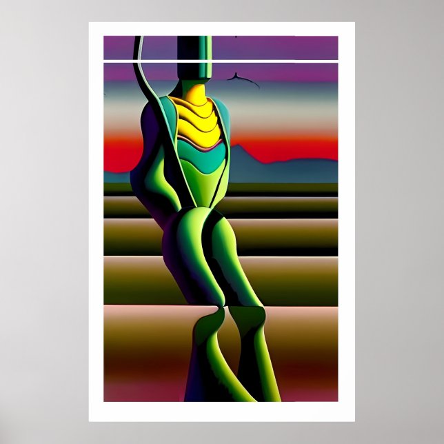 Mind Rickets - Ken Gage Surrealist Art Poster (Front)