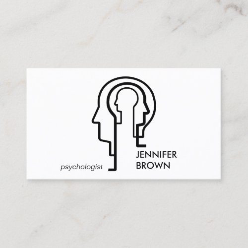 Mind Science Human Head Business Card