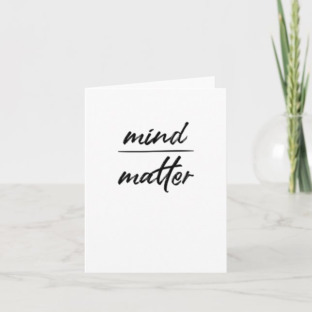 Mind Sticker  Card (Front)