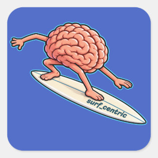 Mind Surfing Square Sticker