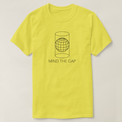 Mind the Gap Cylindrical Projection _ Light T_Shirt