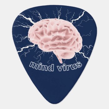 Mind Virus Guitar Pick by images2go at Zazzle