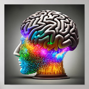 Mind with lights poster