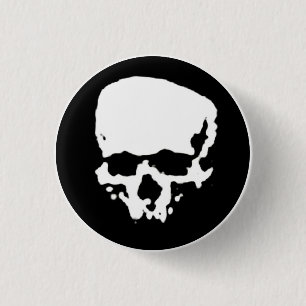 Mind Wither Day signature skull Pinback Button
