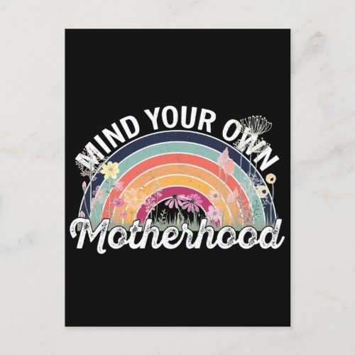 Mind Your Own Motherhood Mothers Day Gifts 22 Postcard