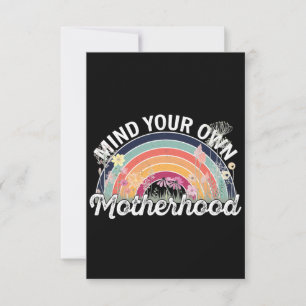 Mind Your Own Motherhood, Mother's Day Gifts, 2/2 Thank You Card