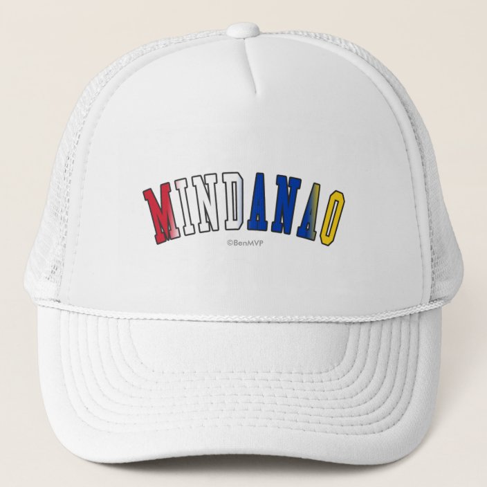 Mindanao in Philippines National Flag Colors Hat