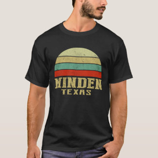 MINDEN TEXAS Vintage Retro Sunset T-Shirt
