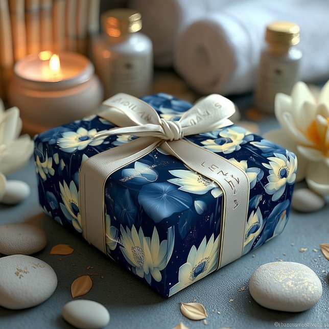 Mindful Botanical Bloom – Artistic Floral Gift Set Wrapping Paper Sheets (Creator Uploaded)