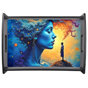 Mindful Cosmic Journey Serving Tray