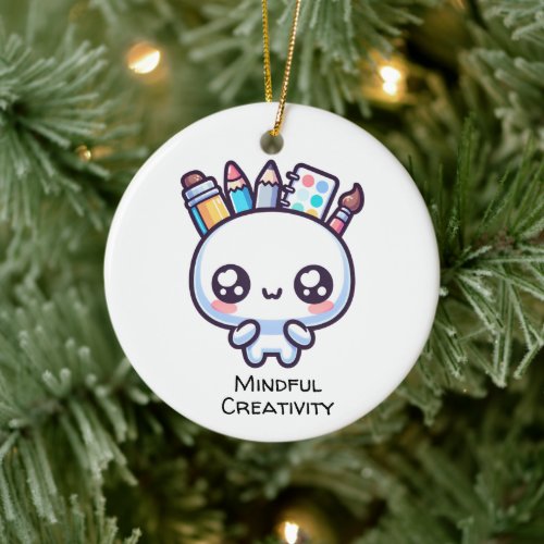 Mindful Creativity Ceramic Ornament