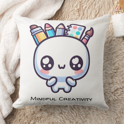 Mindful Creativity Throw Pillow