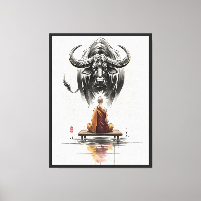 Mindful Encounter Canvas Print (Front)