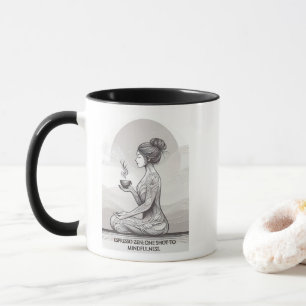 Mindful Espresso Zen Meditation One Shot Buddha Mug