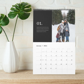 Mindful Moments Family Photos And Poems Calendar by origamiprints at Zazzle