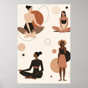 Mindful Moments Feminine Wellness & Meditation Poster