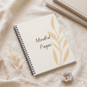 Mindful Pages Minimal Aesthetic Notebook
