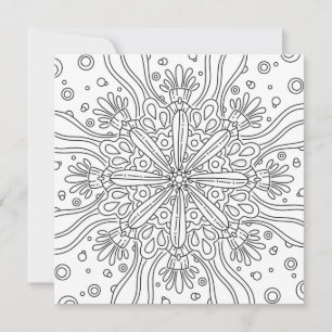 Mindful Summer: Cute Color Your Own Coloring Card