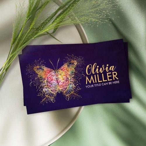 Mindful Wings _ Butterfly Brain Business Card