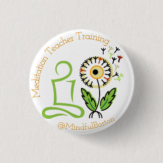 MindfulBoston Button: Meditation Teacher Training Button