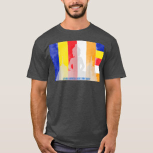 Mindfulness Buddha Buddhist Flag Spiritual Yoga Me T-Shirt