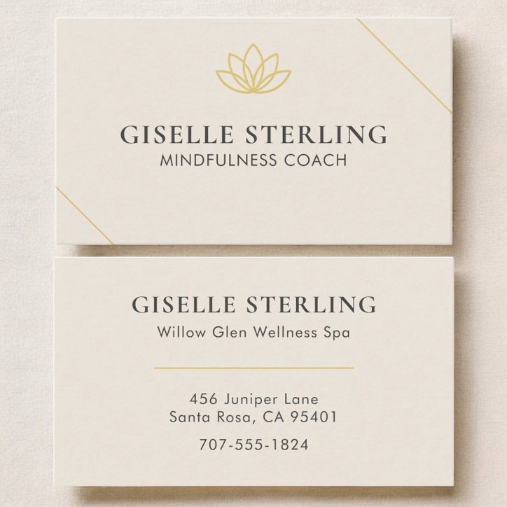 Mindfulness Coach Business Card