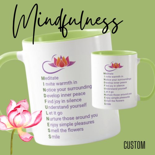 Mindfulness Gift Mug Expressions for every letter