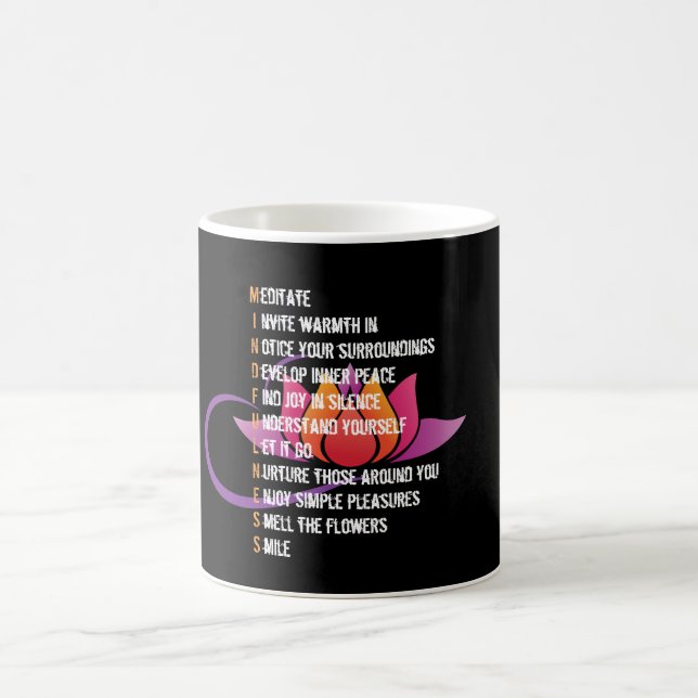Mindfulness Gift Mug Expressions for every letter (Center)