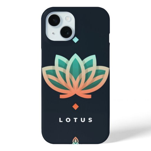 Mindfulness iPhone Case with Minimalist Lotus Desi