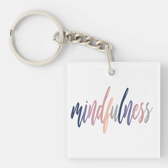 Mindfulness Keychain (Front)
