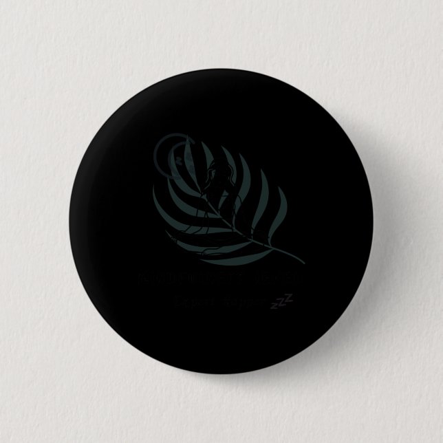 Mindfulness Level Expert Napper Sticker  Button (Front)