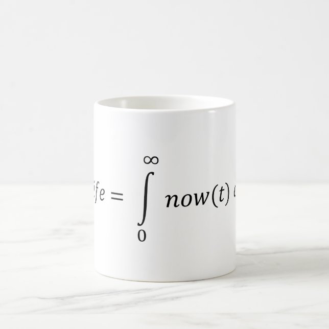 Mindfulness: Life according to math Coffee Mug (Center)