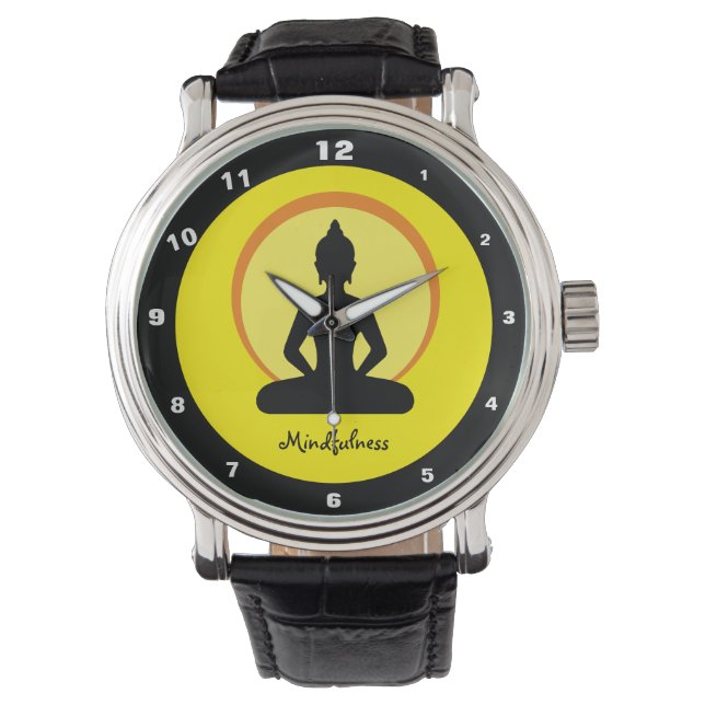 Mindfulness & Meditation Design Watch (Buddha) (Front)