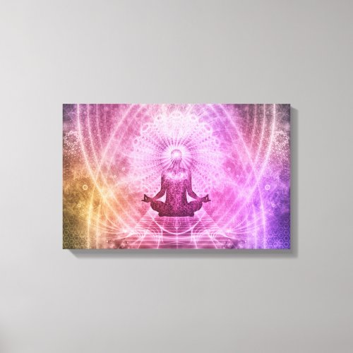 mindfulness meditation wrapped canvas