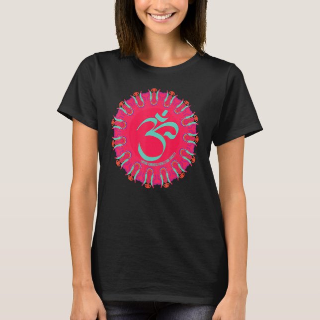 Mindfulness Om Ohm Mandala Buddhism Yoga Meditatio T-Shirt (Front)