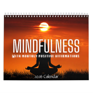 Mindfulness Positive Affirmations 2026 Calendar