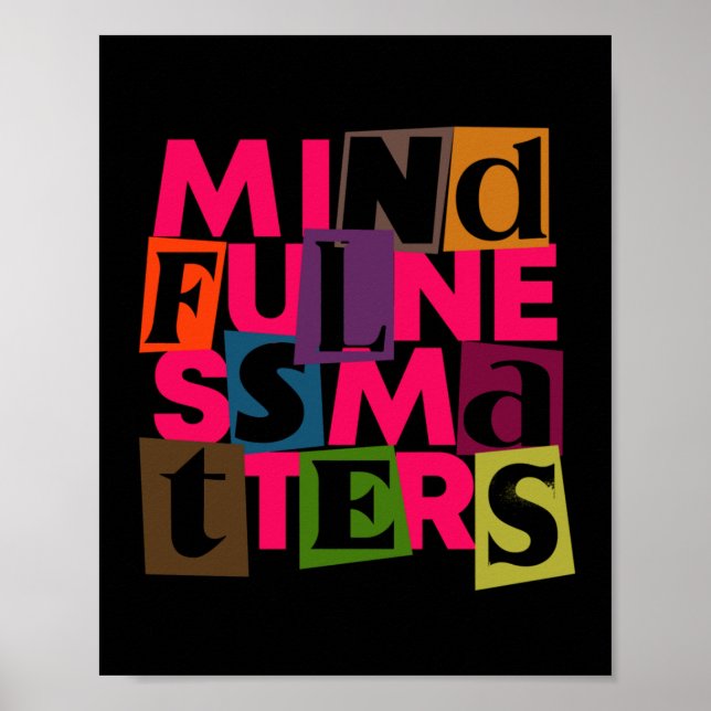 Mindfulness S Sticker  Poster (Front)
