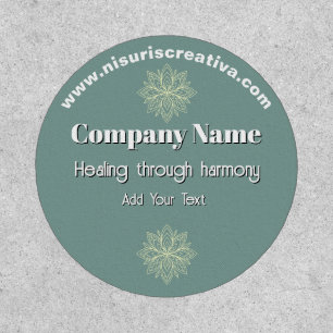 Mindfulness Wellness Consultant Zen  Lotus Teal Patch