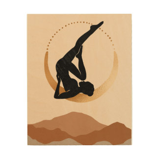 Mindfulness Yoga Zen Bohemian Wall Wood Art
