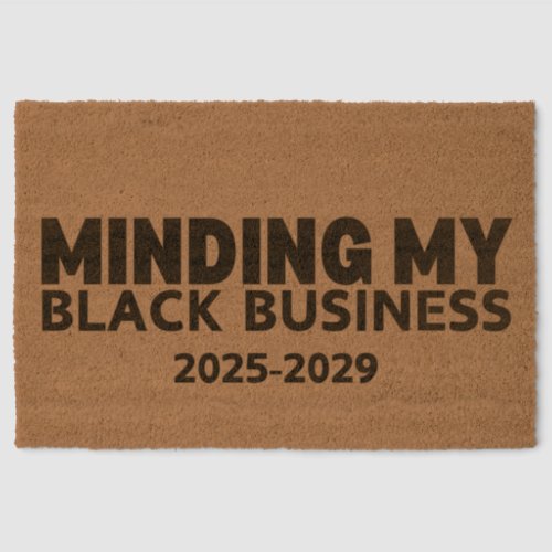 Minding My Black Business Coir Doormat Fiber Doormat