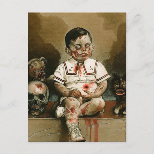 Mindless boy zombie Merch Postcard