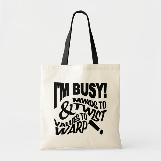 Minds to Twist bag - choose style & color (Front)