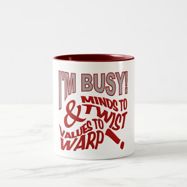Minds to Twist mug - choose style & color (Center)