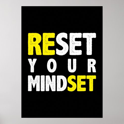 Mindset _ Gym Hustle Success Poster