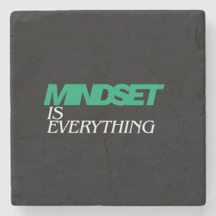 Mindset is Everything, Inspirational, Motivational Stone Coaster