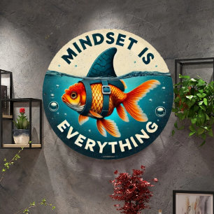 Mindset Is Everything Juxtaposition  Sign