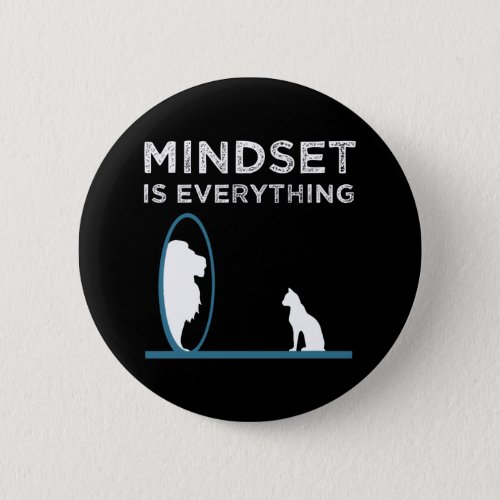 Mindset Is Everything Motivational Quote Button